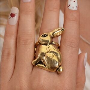 Paparazzi Gold Bunny Ring